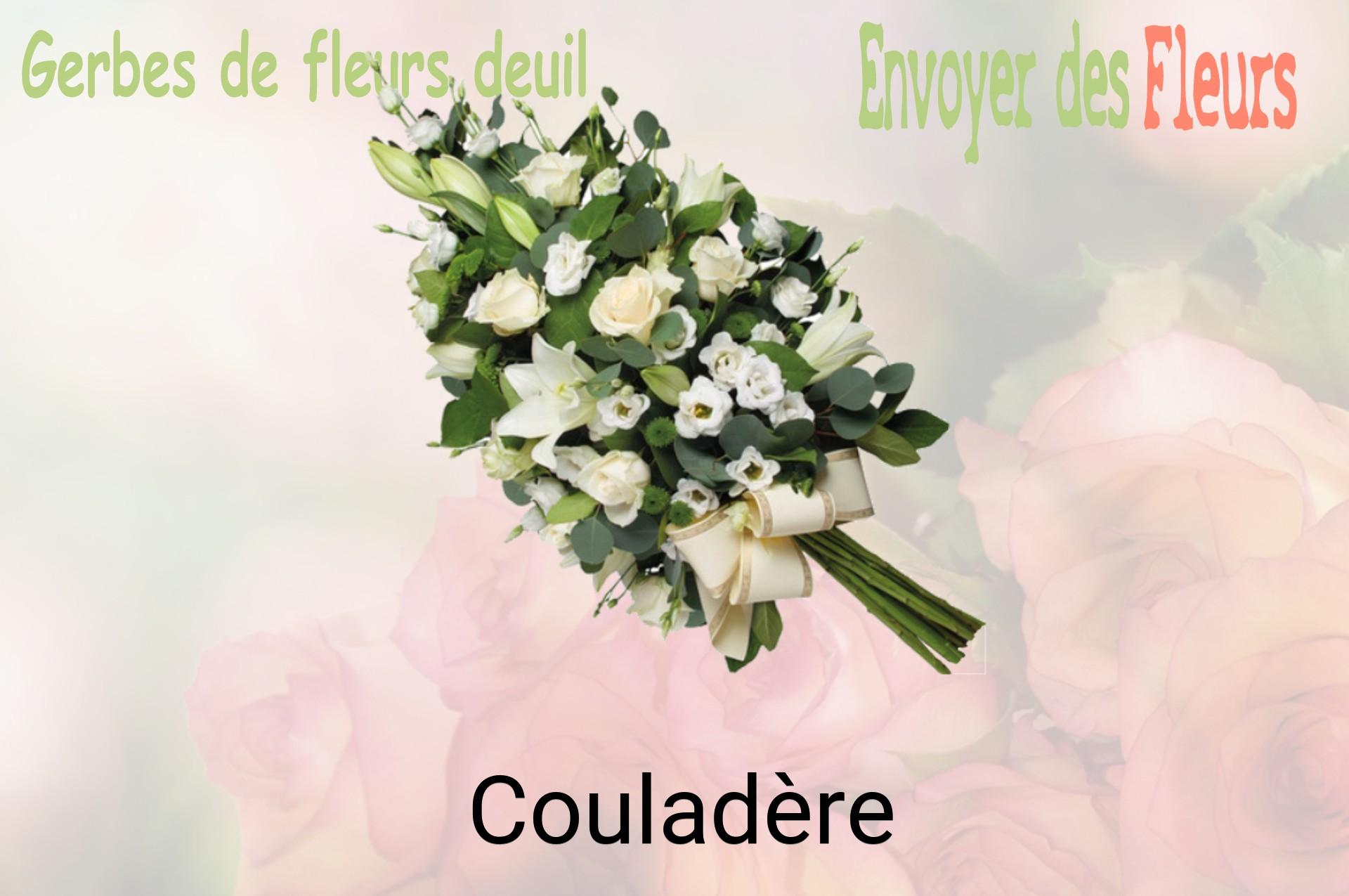 Gerbe de fleurs de deuil livrée à Couladère